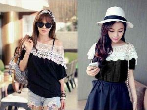 baju atasan lace renda cewek